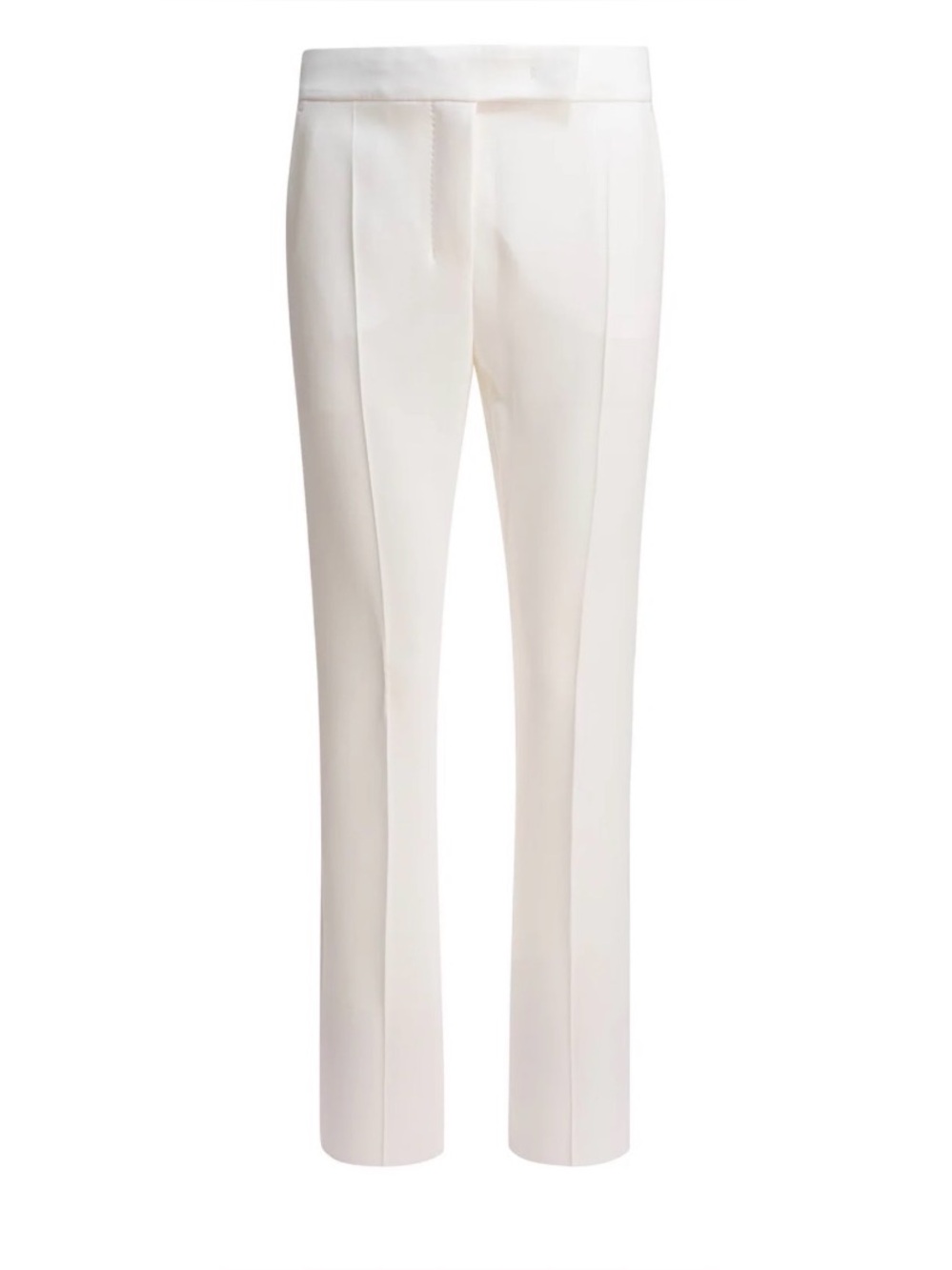 Styland Slim Tuxedo White Trousers Size UK 6
